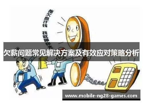 欠薪问题常见解决方案及有效应对策略分析